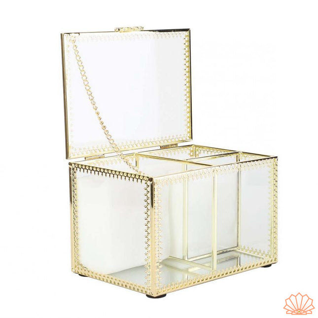 Sieradendoos Goud Glas