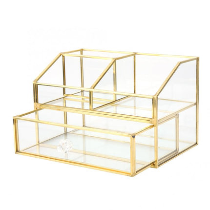 Sieradendoos Glas Goud