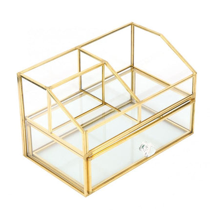 Sieradendoos Glas Goud