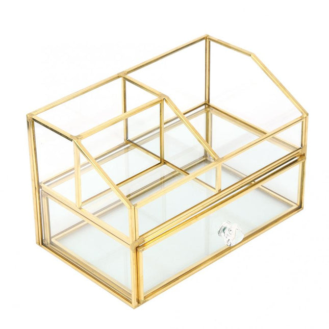 Sieradendoos Glas Goud