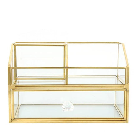 Sieradendoos Glas Goud