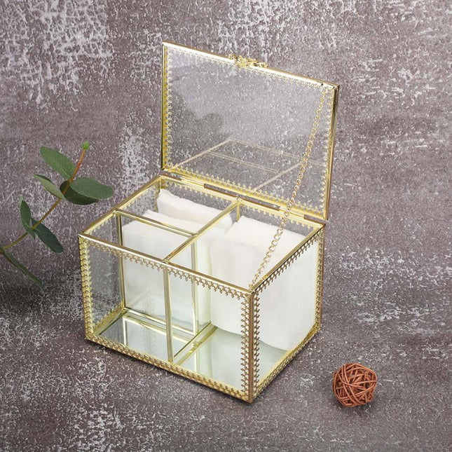 Sieradendoos Goud Glas